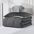 thumbnail image 3 of Virtu Twin XL Comforter Setss, 5 Piece Twin XL Bed in a Bag, Reversible Twin XL Bedding Comforter Set Twin XL with Sheets, Dark Grey, 3 of 9