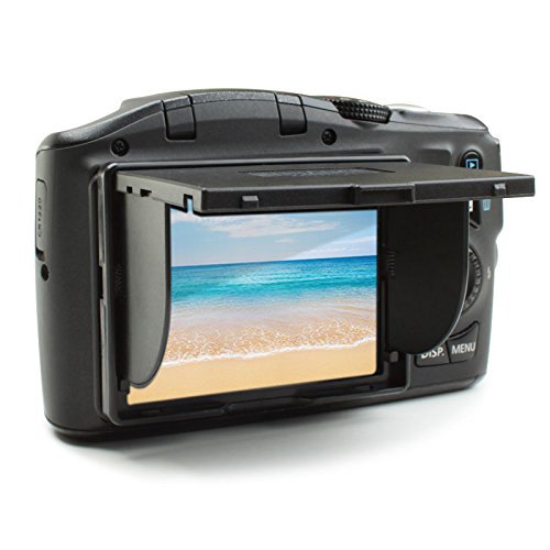 ENHANCE 3" LCD Sun Shade Screen Protector with PopUp Hood and Foldable Design for Glare