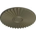 thumbnail image 3 of Ekena Millwork 19 3/4"OD x 1 3/8"P Shakuras Ceiling Medallion (For Canopies up to 5"), Hand-Painted Spartan Stone, 3 of 5