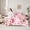 White Pink, variant on Castle Fairy Cartoon Pink Salamander Twin Bedding Sets,Axolotl Bedding Comforter Set