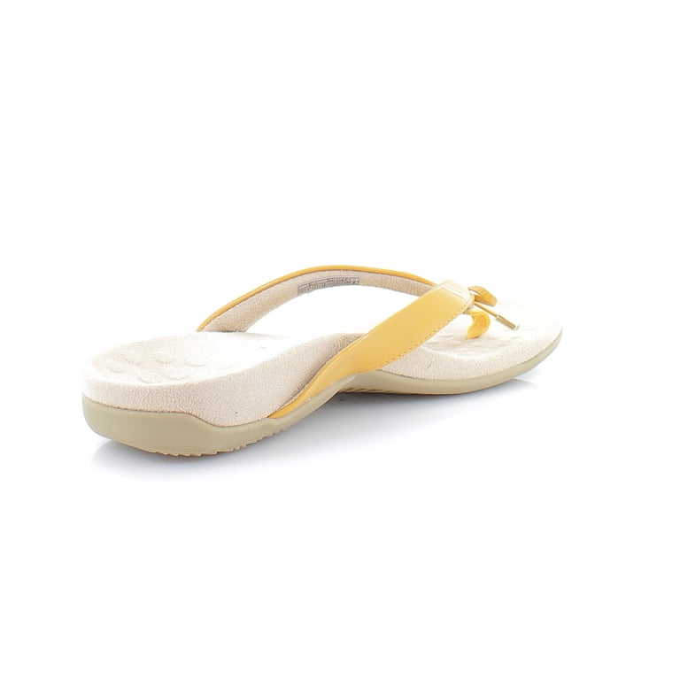 Vionic Women's Rest Bella II Toepost Sandal - Off White In Size 11 Wide With 0.5 Inch Heel