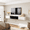 White-55", variant on FloatiCasa 55'' Floating TV Stand with IR-Friendly Glass Door, High Gloss Modern Wall Mounted Media Console Center with 3 Cabinets for Living Room Bedroom, Faux Marble White