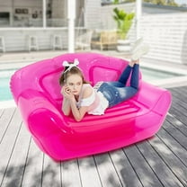 Inflatable Sofa PVC Bolw Up Couch Seat Portable 2 Person Chair 180-200kg Load