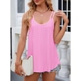 thumbnail image 4 of PULLIMORE Women's Tank Tops Eyelet Embroidery Sleeveless Camisole Scoop Neck Loose Casual Summer Clothes Flowy Shirts (L,Pink), 4 of 10