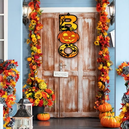

3 Packs - Hangs Halloween Pumpkin Wood Double Halloween Wooden Crafts. by Niaviben