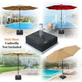 thumbnail image 5 of Sunrise 14.6"x14.6" Square Sand Umbrella Base Weight Bag, Up to 80 lbs sands, Secure for Outdoor Patio, Offset and Cantilever Umbrellas, Heavy Duty Polyester, Black, 5 of 9