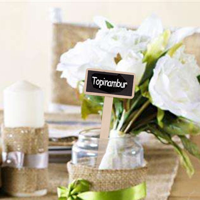 Small Blackboard Plant And Flower Decoration Small Plug-in Bill Board Plug-in