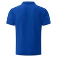 thumbnail image 5 of Men's Breeze Polo Shirts Beer Belly Breeze Short Sleeve Wear Collared Textured Shirt Stretchy Quick Dry Casual Golf,Blue,3XL, 5 of 6