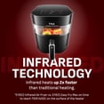 thumbnail image 2 of Freidora de aire T-Fal infrarroja 1800 W, combo de 8 funciones, negra, 2 of 9
