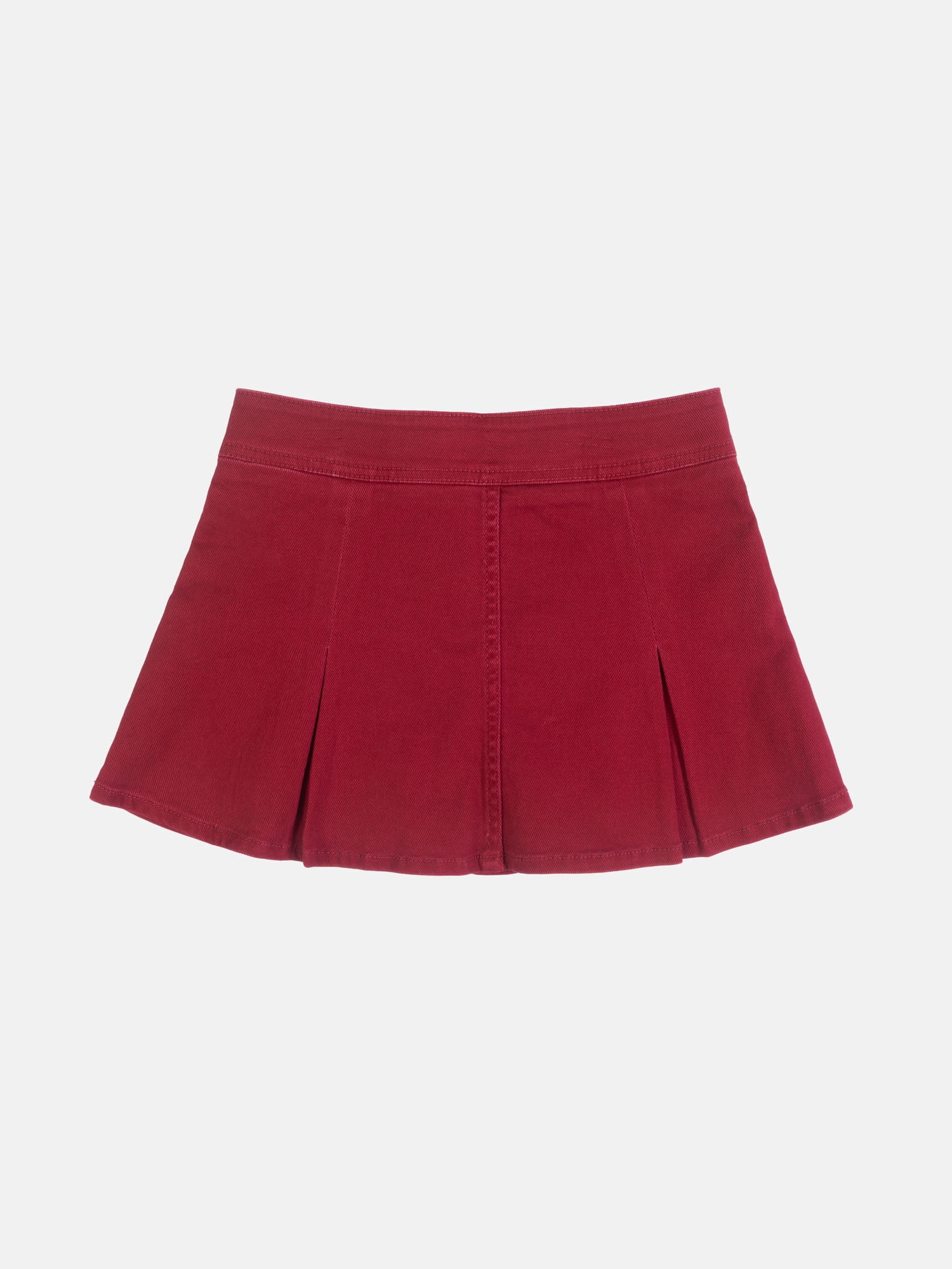 Wonder Nation Girls Denim Pleated Skirt, Sizes 4-18 & Plus