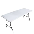 thumbnail image 1 of Mesa Plegable 180cm Rectangular Blanca para Jardín Terraza y Eventos, 1 of 6