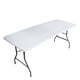 thumbnail image 1 of Mesa Plegable 180cm Rectangular Blanca para Jardín Terraza y Eventos, 1 of 6