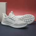 thumbnail image 7 of WOTTE Men's Athletic Walking Running Shoes Slip-on Casual Mesh Sneakers Comfort Fashion, White Size 13, 7 of 7