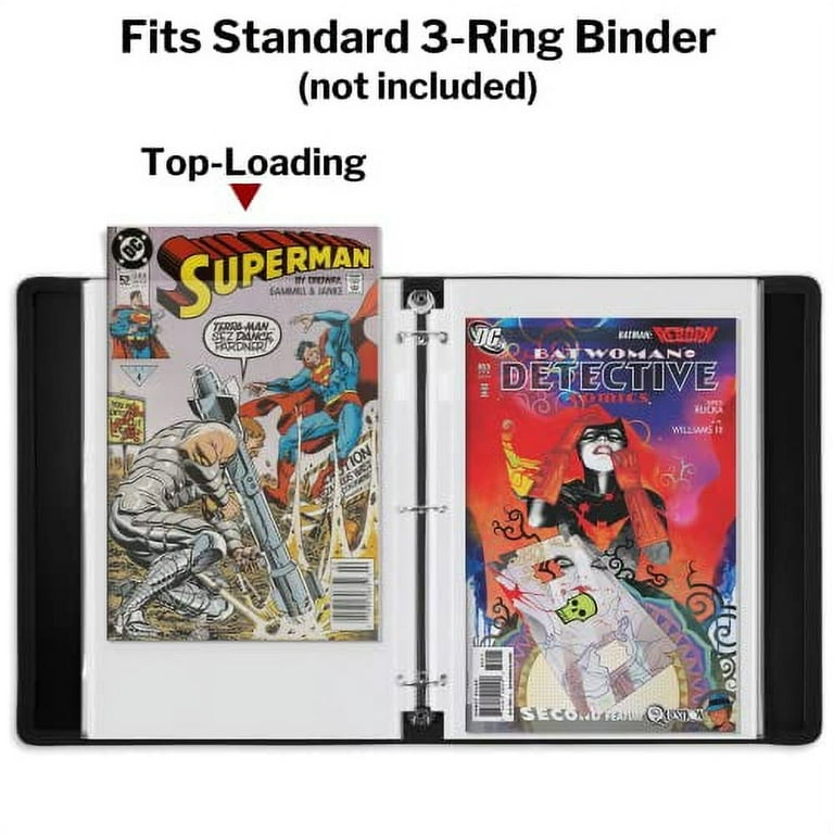 BCW 3 Inch D Ring Comic Book Collecting Album (Single) Binder - Black
