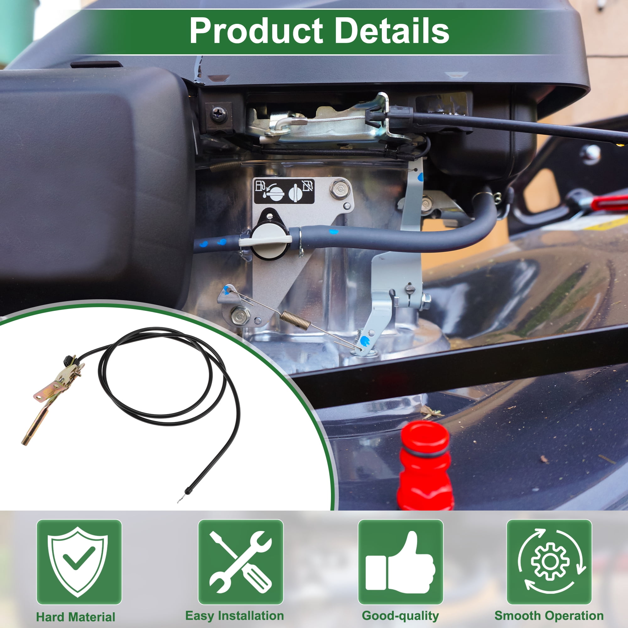 Unique Bargains Lawn Mower Throttle Cable Replacement for Husqvarna PZ29FXBF Models