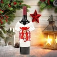 thumbnail image 5 of Tainini Christmas Sweater Wine Bottle Covers, Wine Bottle Clothes Wine Bottle Dress, Wine Bottle Bags For Xmas Party Decorations, 5 of 6