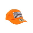 thumbnail image 2 of Youth Sized USA Adjustable Unstructured Hat - Orange, 2 of 2