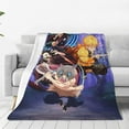 thumbnail image 2 of Demon Slayer Cartoon Printing Throw Blanket, All Seasons Flannel Fleece Blanket, Soft & Warm Plush Blankets for Couch Sofa Bed Camping Travel, 40"x30", 2 of 9