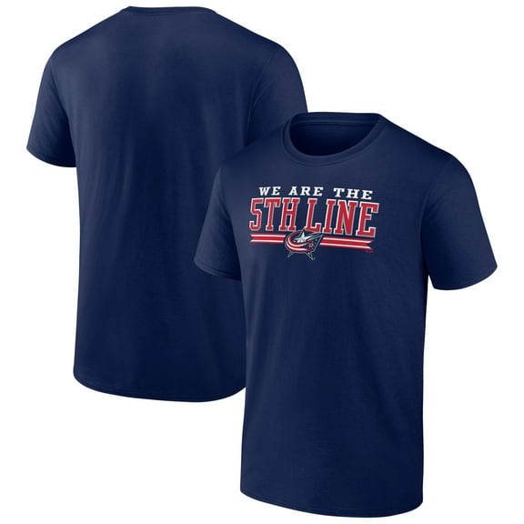 Men's Navy Columbus Blue Jackets Ice Cluster T-Shirt