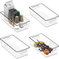 thumbnail image 6 of 4 Pcs Clear Pantry Storage Bins, 14" x 7" x 3.75" - Easy Organization & Easy Clean, 6 of 6