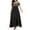 Black, variant on Plus Size Cold Shoulder Floral Lace Maxi Party Evening Camis Long Dress(Purple,XXL)