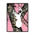 thumbnail image 1 of RYLABLUE Deer Fleece Blanket Throw Blanket 58x80 inches, 1 of 1