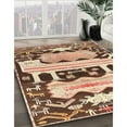 thumbnail image 2 of Ahgly Company Indoor Rectangle Traditional Dark Sienna Brown Persian Area Rugs, 8' x 12', 2 of 6