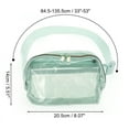 thumbnail image 2 of Unique Bargains 1 Pc Clear Double Pull Style Running Waist Pack for Hiking Gym Light Green TPU, 2 of 4