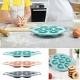 thumbnail image 1 of Molde para pastel de rosquillas de doble asa de 7 cavidades, molde para hornear antiadherente de grado alimenticio resistente a altas temperaturas, bandeja de postre versátil para uso en horno, 1 of 5
