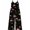 Black pink roses, variant on Women'S Classic Leopard Jumpsuits Sleeveless Spaghetti Strap Loose Baggy Wide Leg Overalls Romper