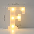 thumbnail image 3 of DefiDgd Alphabet LED Light,Battery Powered Decorative LED Letter Lights,for Wedding Birthday Party,Holiday Lamp Home Bar Decoration(F), 3 of 3