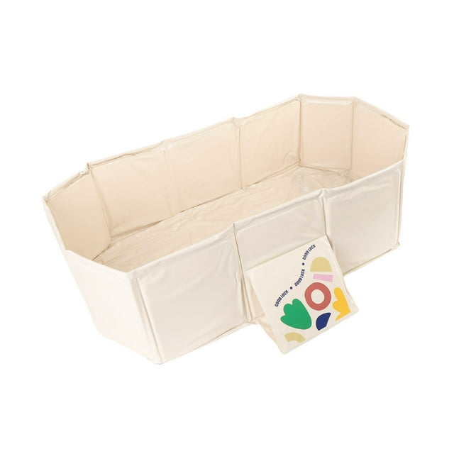 Bañera Plegable, 29.5 X 27.6 X 9.8 Pulgadas De Bañera Portátil Con Tapón De Drenaje, Bañera Plegable De PVC Para Mascotas Niños Y Niños Pequeños, Fácil De Almacenar,