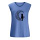 thumbnail image 4 of Camiseta sin mangas con cuello en V y estampado informal a la moda para mujer Pompotops lopia998096, 4 of 5