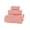 Pink, variant on Lypsnake Yellow Cotton 3-Piece Towel Set, Absorbent Quick-Dry Towels with Reinforced Ribbed Hem, 1 Bath 1 Hand 1 Washcloth for Bathroom Hotel Gym Spa Daily Use