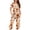 Khaki, variant on Enjoytime Womens Pajamas Halloween Print Short Sleeve Tops Capri Pants 2 Piece Lounge Set Plus Size Comfy Soft Sleepwear