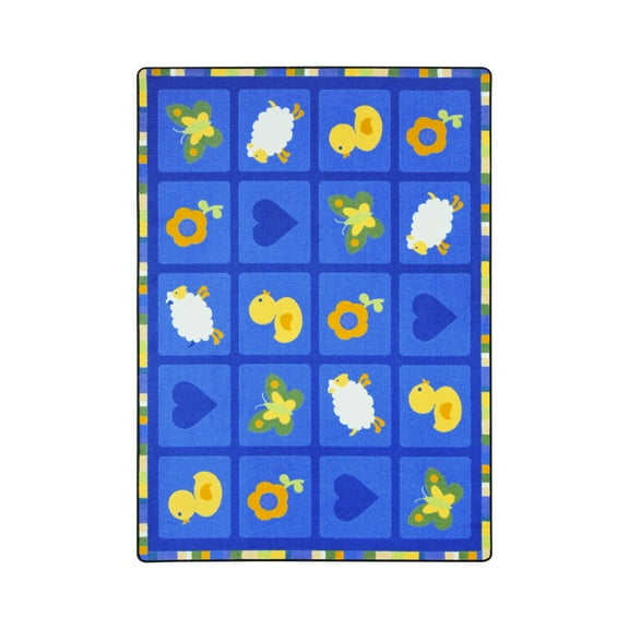 Kid Essentials - Infants & Toddlers Spring Things, 7'8" x 10'9", Blue