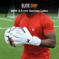 thumbnail image 2 of ONEKEEPER Solid White Goalkeeper Gloves for Youth & Adults | Comfort Wide Fit |  3.5 mm Pro Latex | No Finger Protection | Size 5-12, 2 of 11