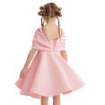 thumbnail image 2 of Girl Sleeveless Bowknot Dress Princess Birthday Party Wedding Ball Gown 3-8Y, 2 of 5