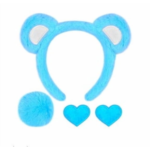Kelon Brown Movable Ear Headband, Cute Costume Hair Accessory for Women, Suitable for Skincare Washing & Holiday Events, One Size Heardband