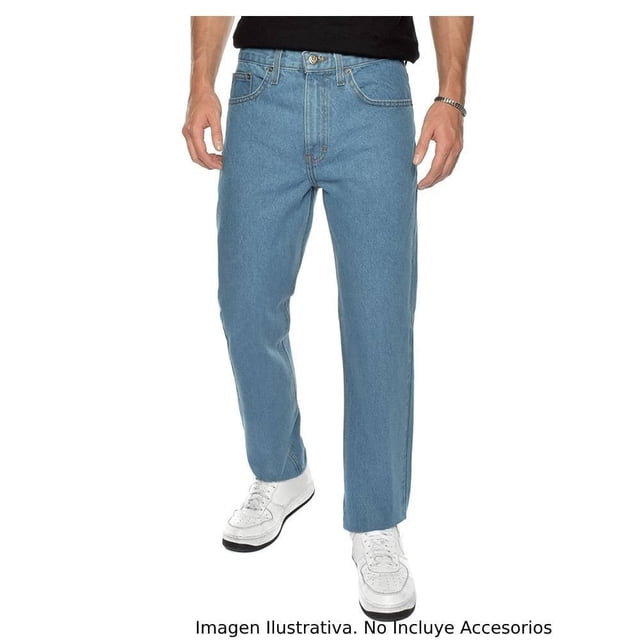 Jeans Cimarron para Hombre, Corte Recto Azul Beach Talla 33