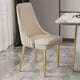 thumbnail image 1 of Dresser Kitchen Bedroom Dining Chairs Nordic PU Leather Gold Ergonomic Dining Chairs Modern Luxury cadeira Home Furniture WK My Lux Decor Round, 1 of 19