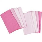 Gerber - Flannel Burp Cloth 8-pack, Pink