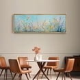 thumbnail image 4 of Large Framed Canvas Print Tall Blooming WildflowersWall Art Decorative Ready to Hang Painting for Living room Bedroom 60x20 inches Natural Frame, 4 of 7