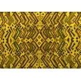 thumbnail image 1 of Ahgly Company Machine Washable Indoor Rectangle Abstract Yellow Modern Area Rugs, 7' x 9', 1 of 4