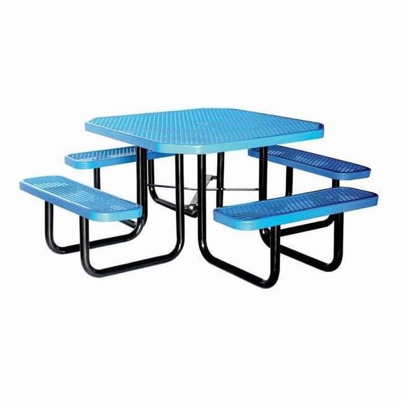 Manufacturer Varies Picnic Table,80 in L,Blue 4HUV5