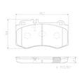 thumbnail image 4 of Brembo P50087N NAO BRAKE PADS Fits select: 2010-2011 MERCEDES-BENZ E 550, 4 of 4