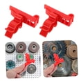 thumbnail image 3 of AURARMLET 10 Pcs Crochets de Brosse de Détail Supports d'Outils en Plastique Rouge pour Matériel, 3 of 8