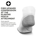thumbnail image 3 of Feetures Plantar Fasciitis Relief Ultra Light Cushion Ankle Sock - No Show Socks with Heel Tab - White, M (1 Pair), 3 of 5
