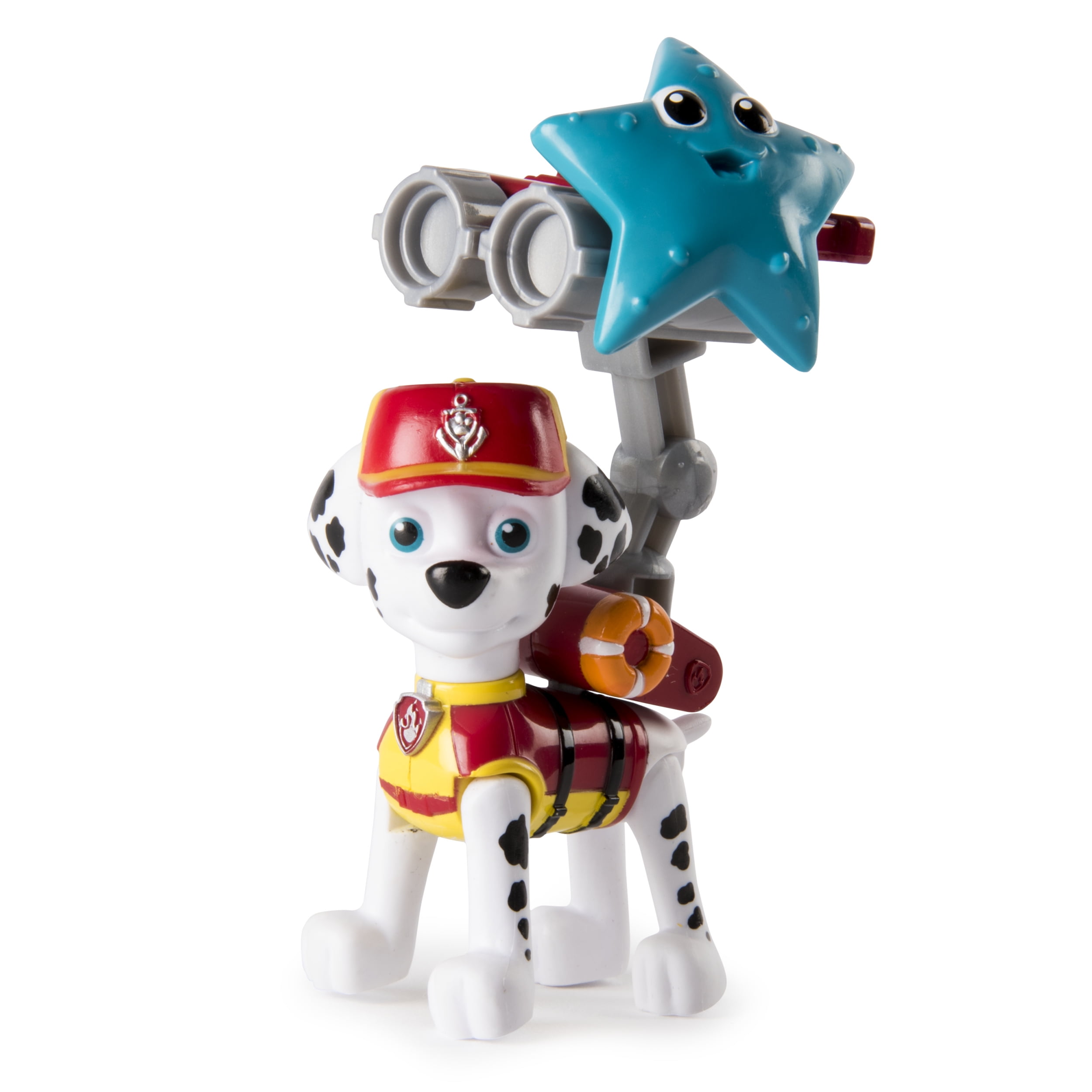 Paw Patrol - Lifeguard Marshall Figure with Removable Backpack and Bonus Sea Friend