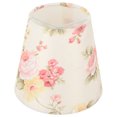 thumbnail image 1 of 3Pcs E14 Cloth Lamp, Shade Flower Pattern Clip on Bulb Lampshade for Table Lamp Chandelier Floor Lamp, Modern Style Wall Lightbulb Candelabra Bulbs Replacement, 1 of 9
